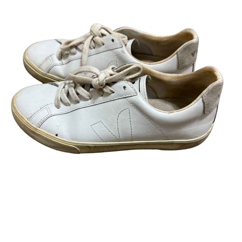 Veja - white distressed Sneakers - Size 7 US